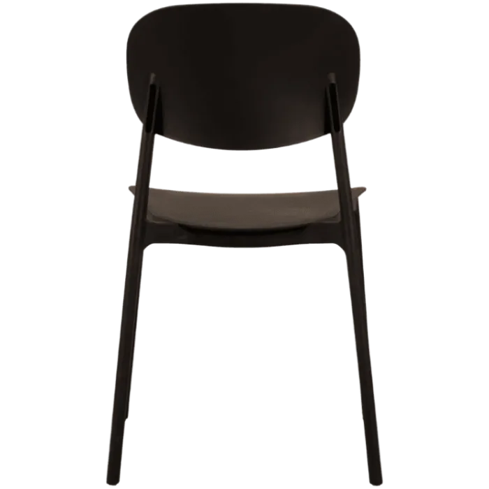 Chaise empilable Alba - Noir