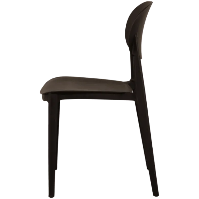 Chaise empilable Alba - Noir