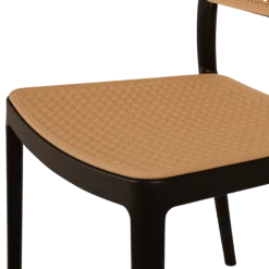Chaise empilable Eliot Noir