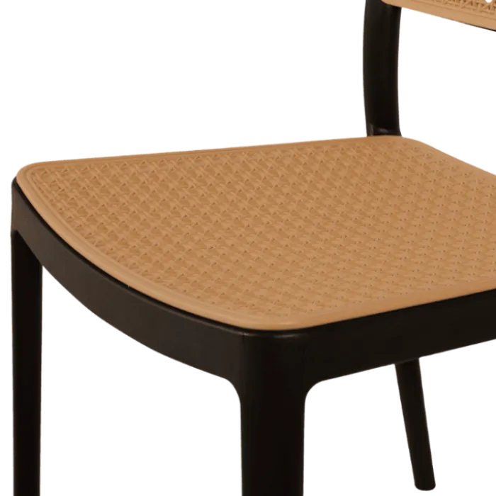 Chaise empilable Eliot Noir