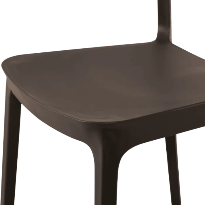 Chaise empilable Lilo gris anthracite