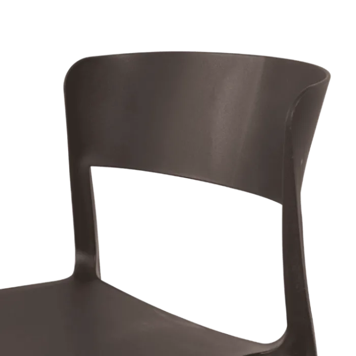 Chaise empilable Lilo gris anthracite