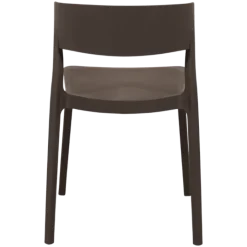 Chaise empilable Lilo gris anthracite