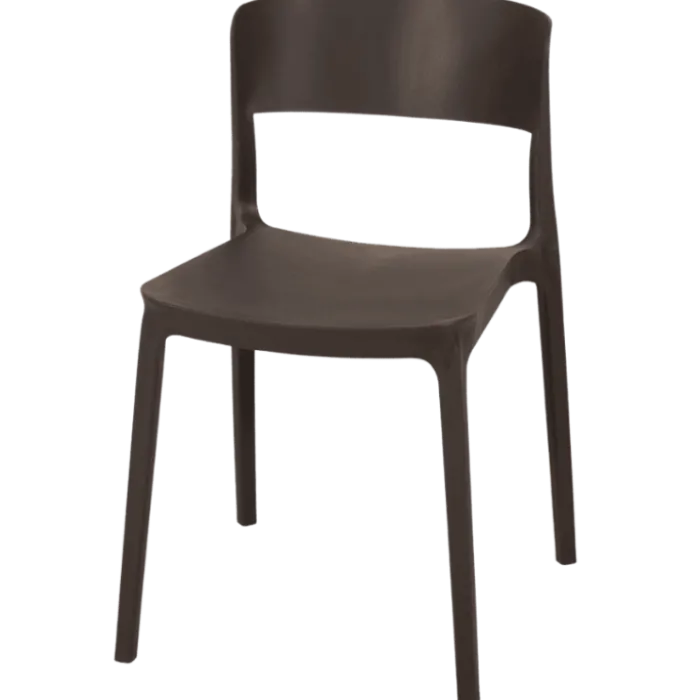 Chaise empilable Lilo gris anthracite