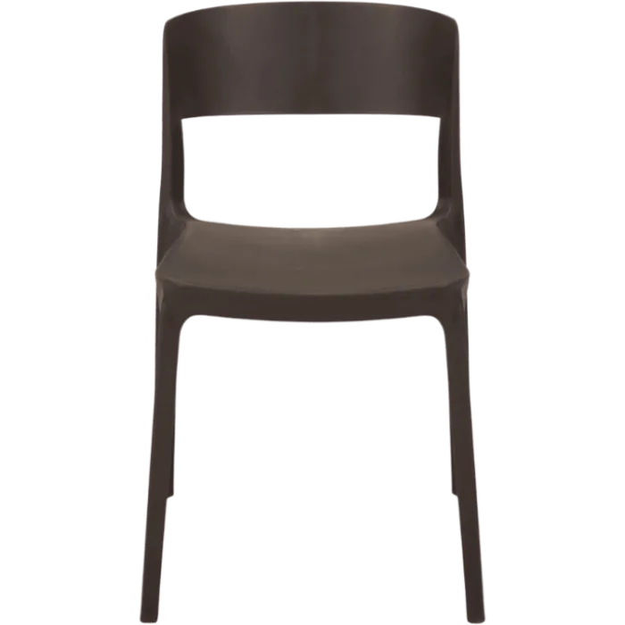 Chaise empilable Lilo gris anthracite