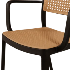 Chaise empilable Milan noir