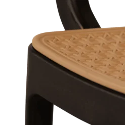 Chaise empilable Milan noir