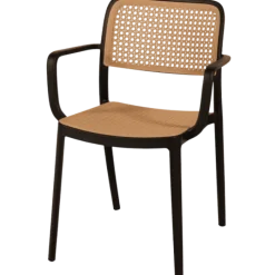 Chaise empilable Milan noir