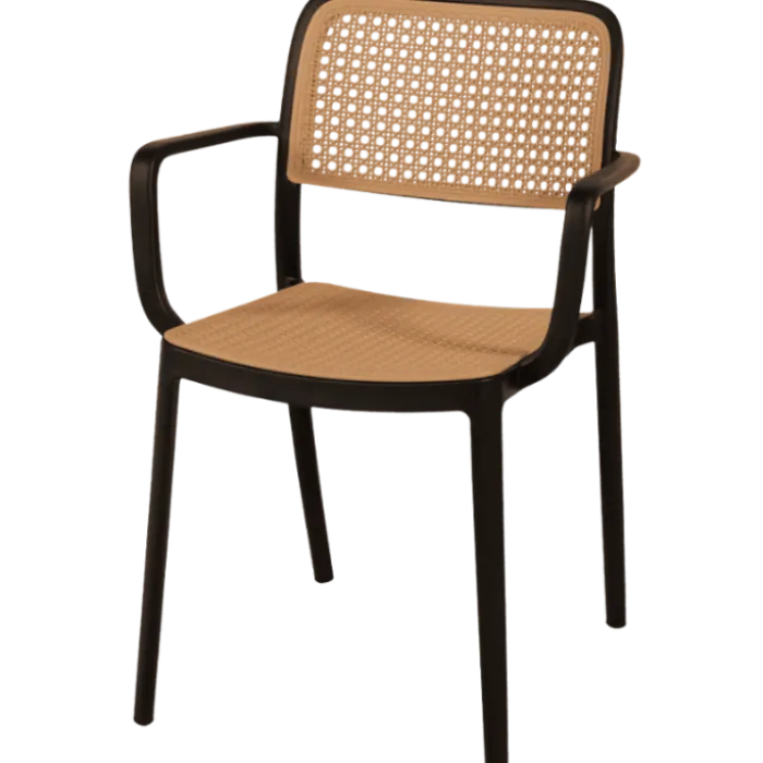 Chaise empilable Milan noir