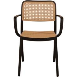 Chaise empilable Milan noir
