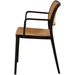 Chaise empilable Milan noir