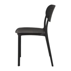 Chaise empilable noir