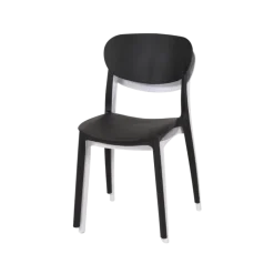 Chaise empilable noir
