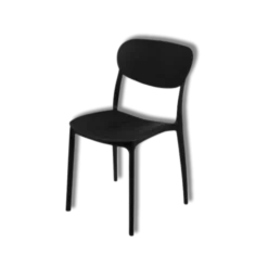 Chaise empilable noir