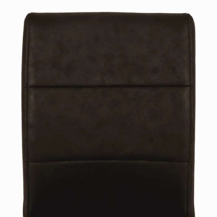 Chaise Enno 3 revêtement tissu noir