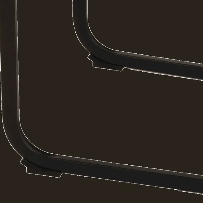 Chaise Enno 3 revêtement tissu noir