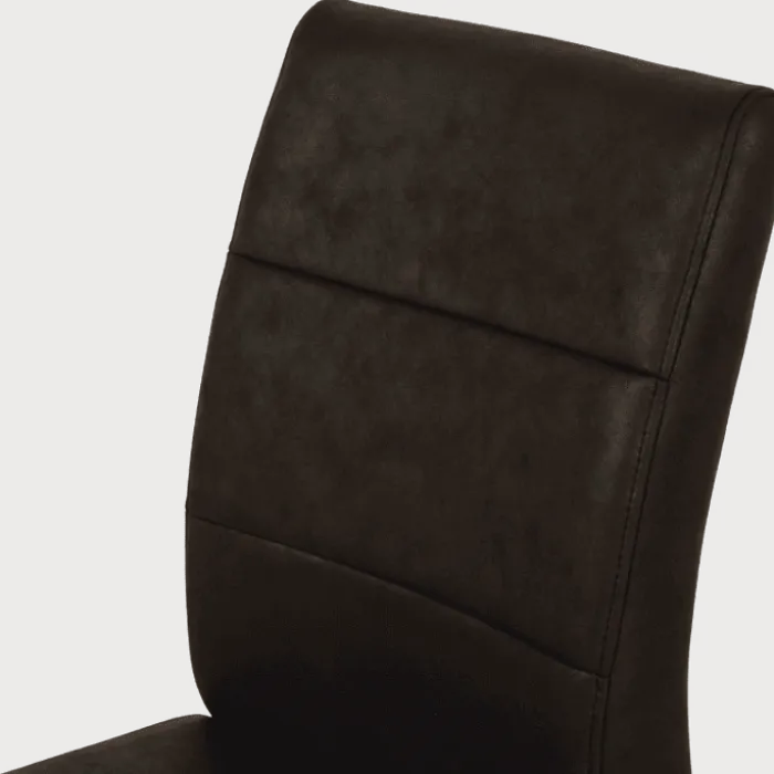 Chaise Enno 3 revêtement tissu noir