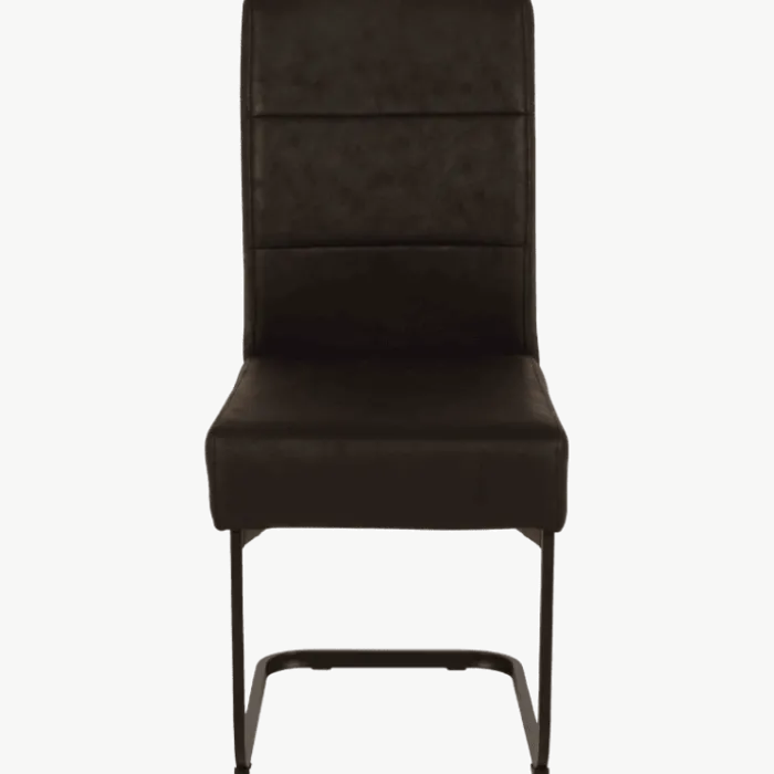 Chaise Enno 3 revêtement tissu noir