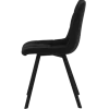 Chaise en tissu noir Stella