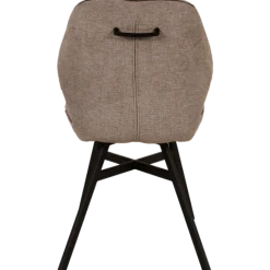 Chaise Jaimie tissu taupe Dolphin
