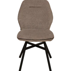 Chaise Jaimie tissu taupe Dolphin