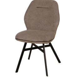 Chaise Jaimie tissu taupe Dolphin
