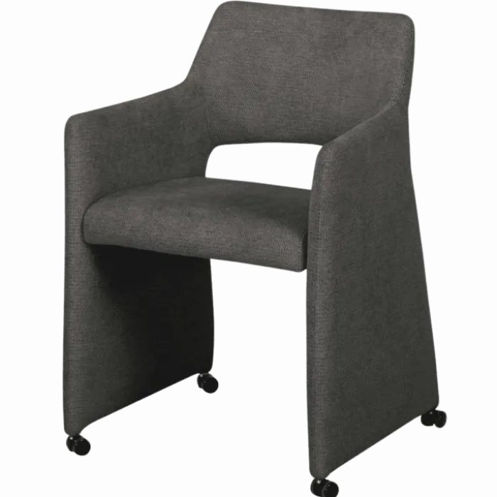 Chaise Jones avec accoudoirs Anthracite