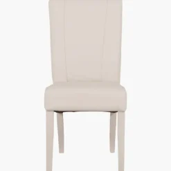 Chaise Lucca Blanc et pied blanc