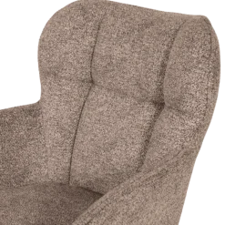 Chaise Macao pivotante gris clair