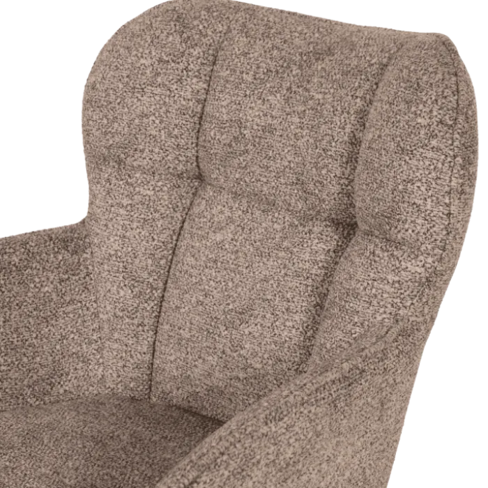 Chaise Macao pivotante gris clair