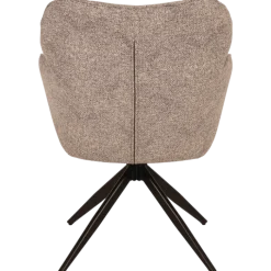 Chaise Macao pivotante gris clair