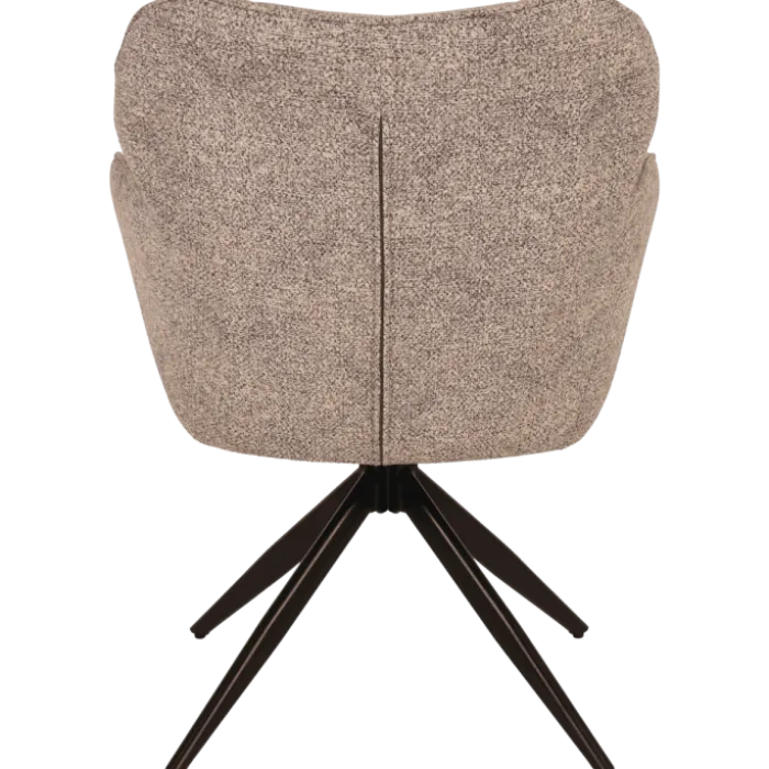 Chaise Macao pivotante gris clair