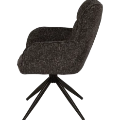 Chaise Macao pivotante gris graphite