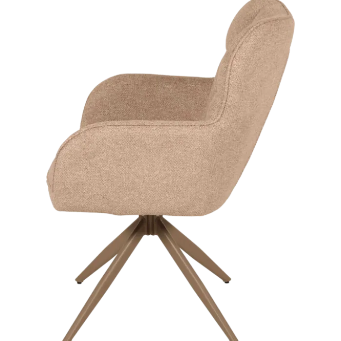 Chaise Macao pivotante taupe