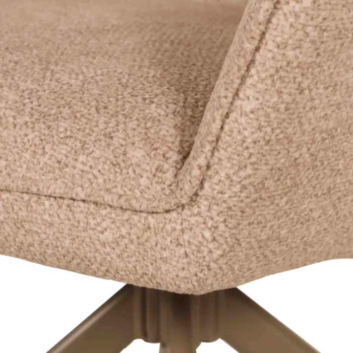 Chaise Macao pivotante taupe