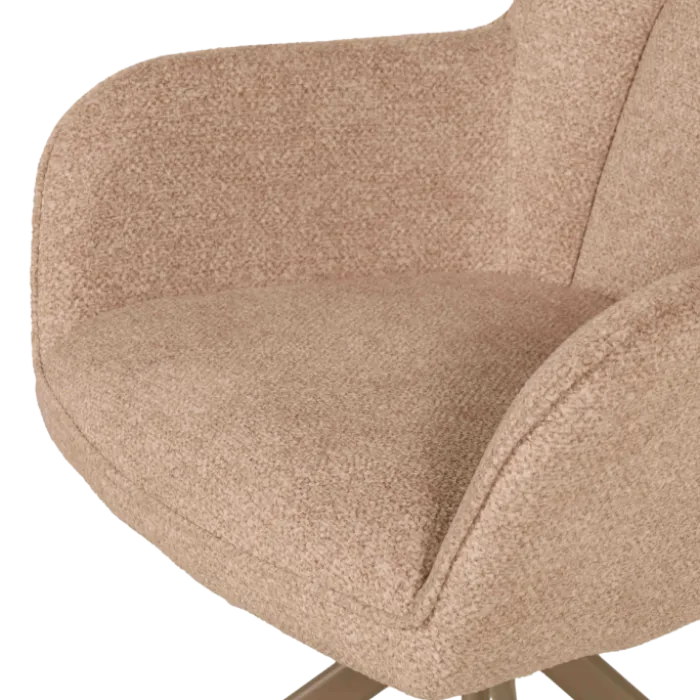 Chaise Macao pivotante taupe