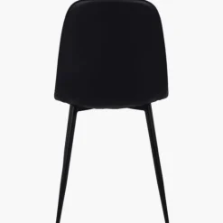 Chaise Mia en pu noir