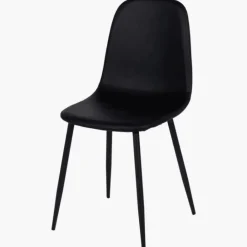 Chaise Mia en pu noir