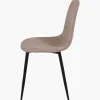 Chaise Mia tissu cowboy vintage taupe