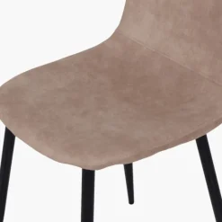Chaise Mia tissu cowboy vintage taupe