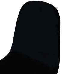 Chaise Mia tissu velours noir