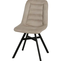 Chaise Niels en tissu beige
