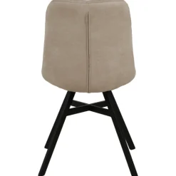 Chaise Niels en tissu beige