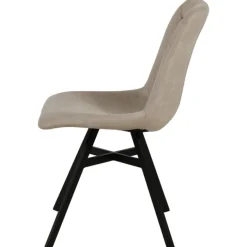 Chaise Niels en tissu beige