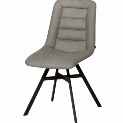 Chaise Niels tissu gris