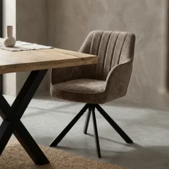 Chaise Nova marron