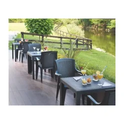 Chaise plastique EDEN anthracite
