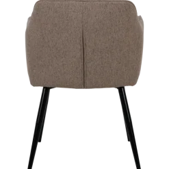 Chaise Rox avec accoudoirs Marron