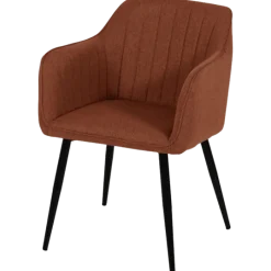 Chaise Rox avec accoudoirs Terracotta