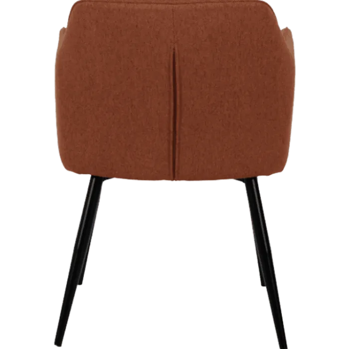Chaise Rox avec accoudoirs Terracotta